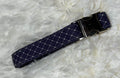 Blue Diamonds Pet Collars with Metal Hardware