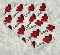 Love Double Hearts Valentine Scrunchie Pet Bandana