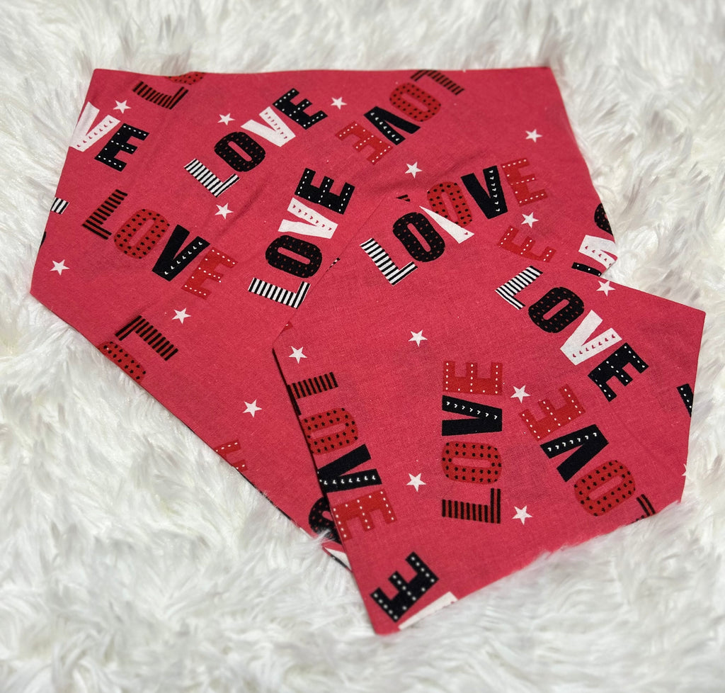 Love Valentine Scrunchie Pet Bandana