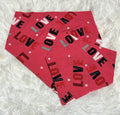 Love Valentine Scrunchie Pet Bandana