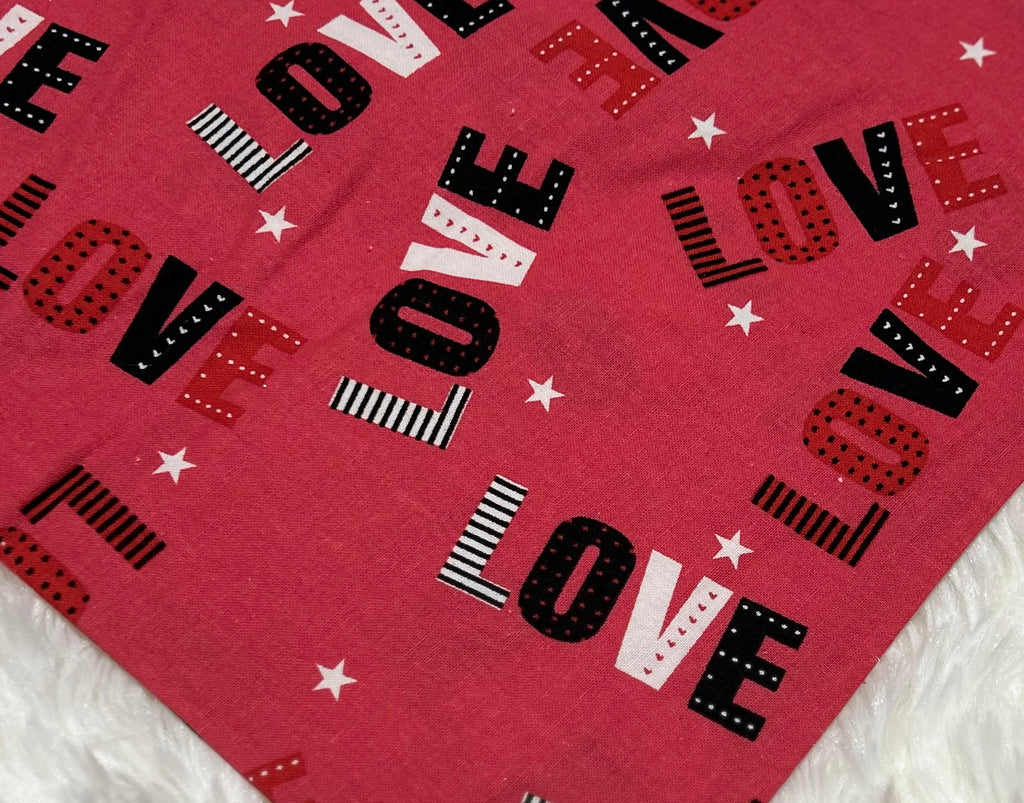 Love Valentine Scrunchie Pet Bandana