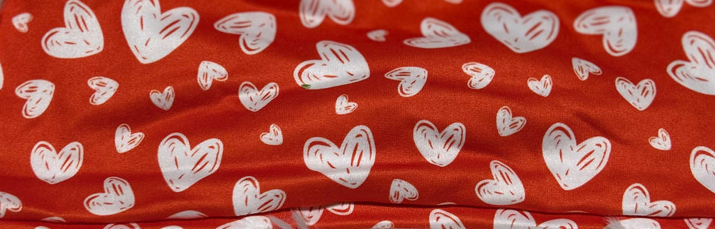 Red with Hearts Valentine Headband