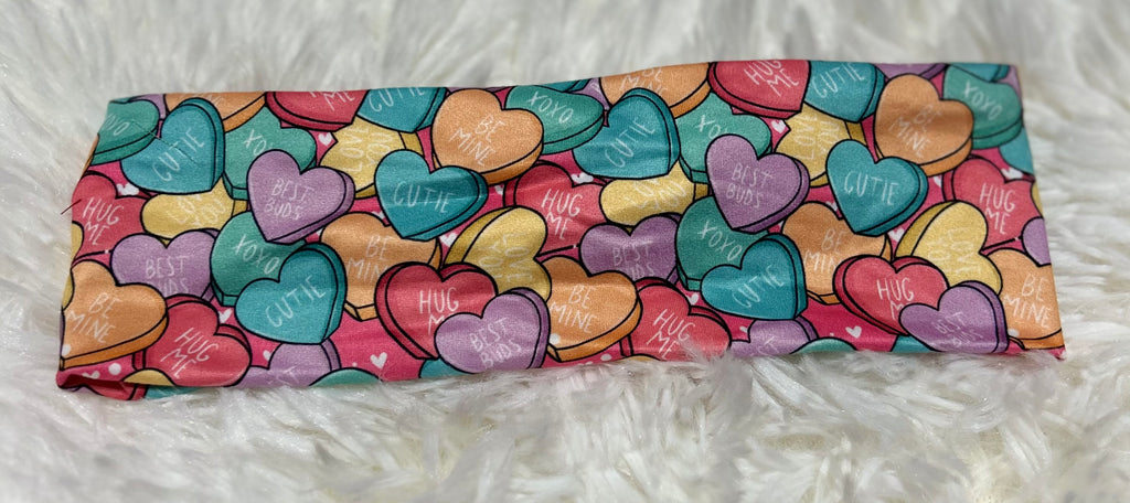 Conversation Hearts Valentine Headband