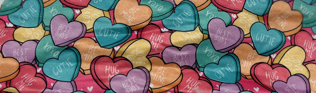 Conversation Hearts Valentine Headband
