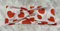 White with Love Hearts Valentine Headband