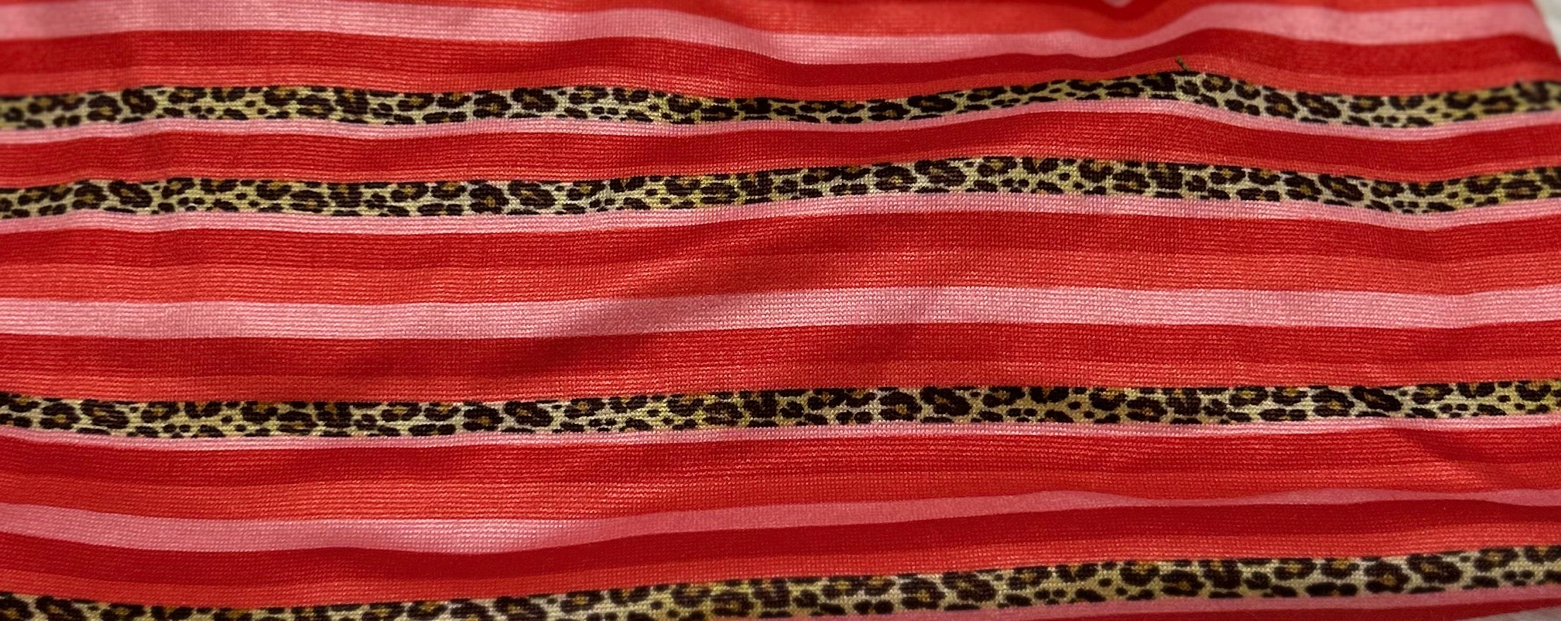 Red/Pink/Cheetah Striped Valentine Headband