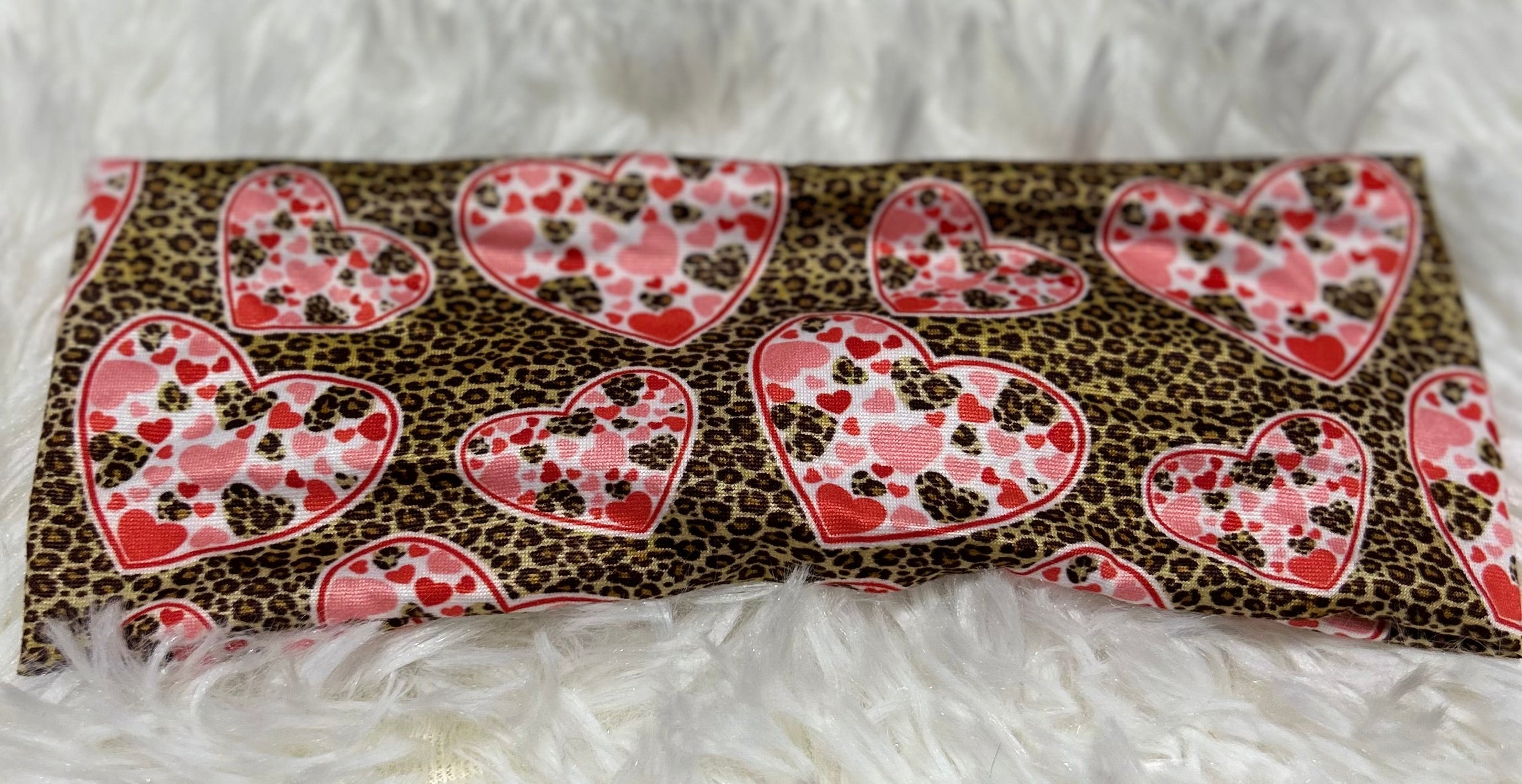 Cheetah Hearts Valentine Headband