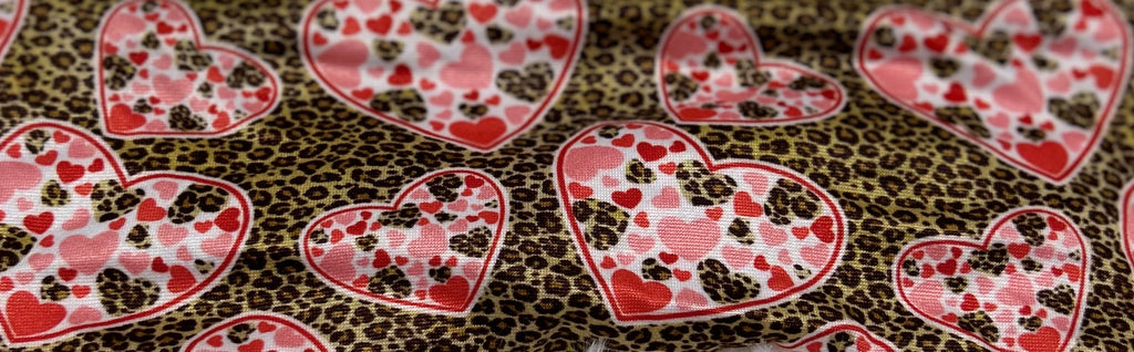 Cheetah Hearts Valentine Headband