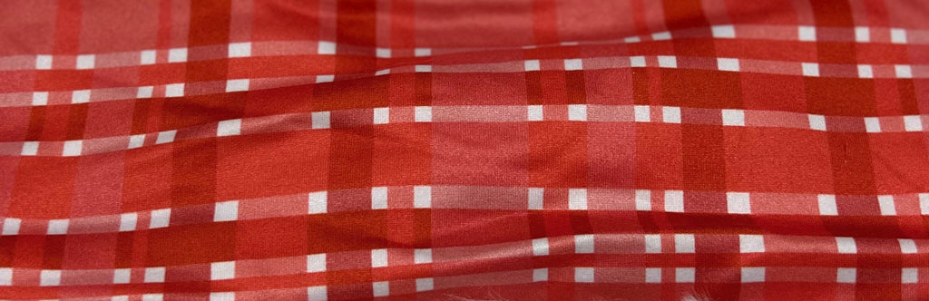 Red Plaid Valentine Headband