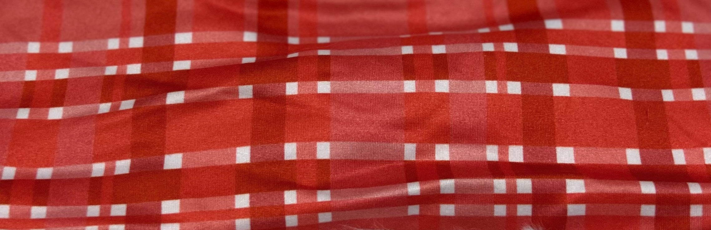 Red Plaid Valentine Headband