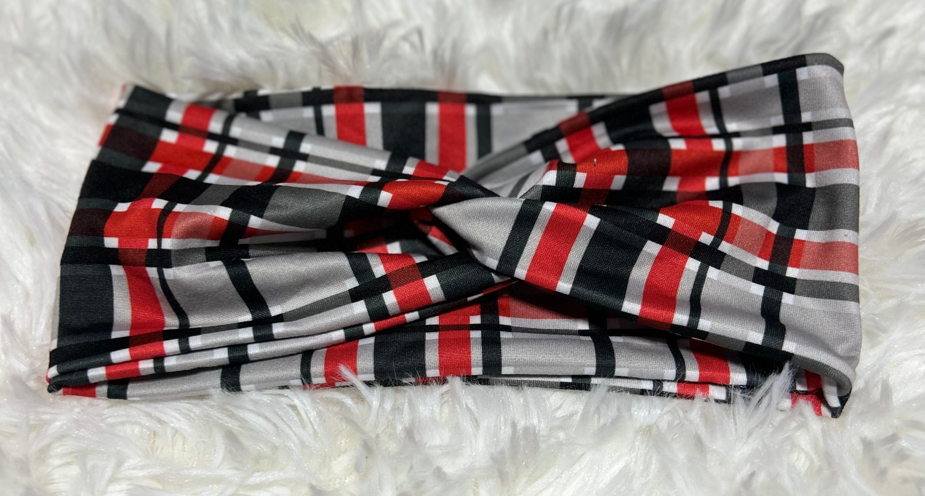 Scarlet and Grey Headband