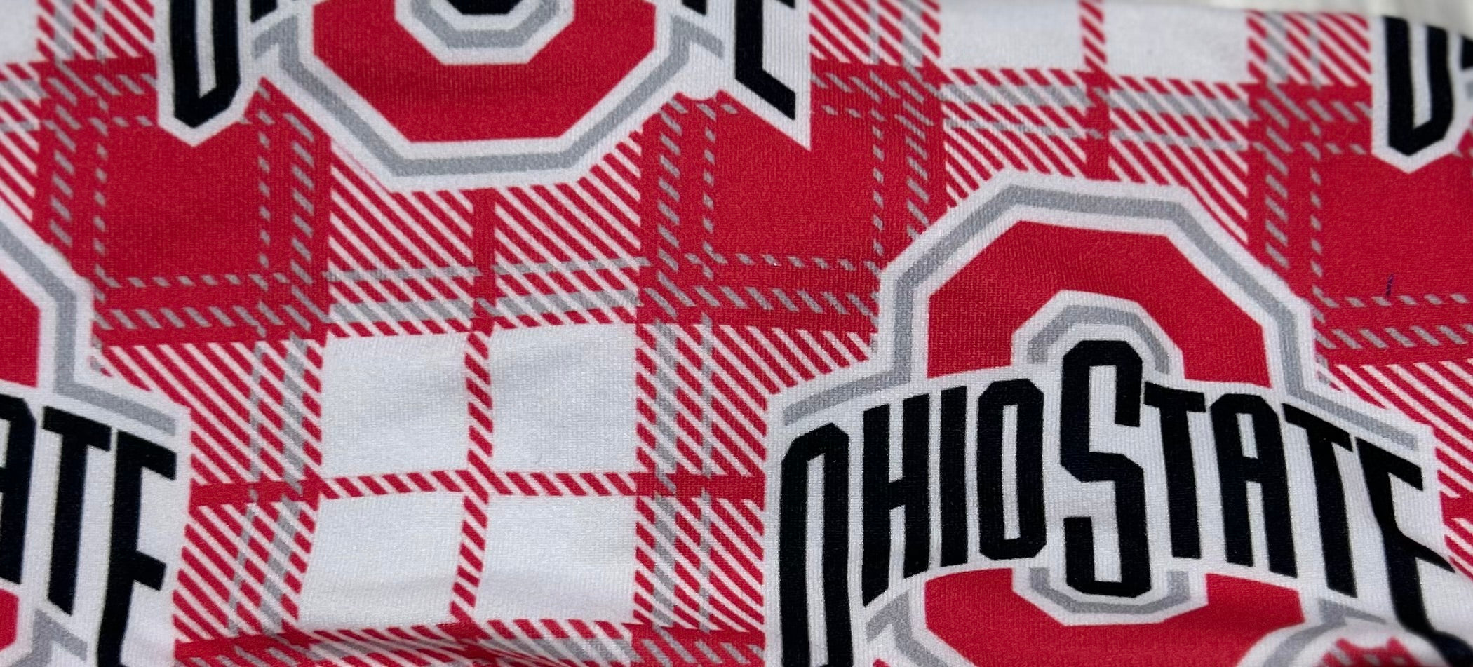Plaid Ohio State Headband
