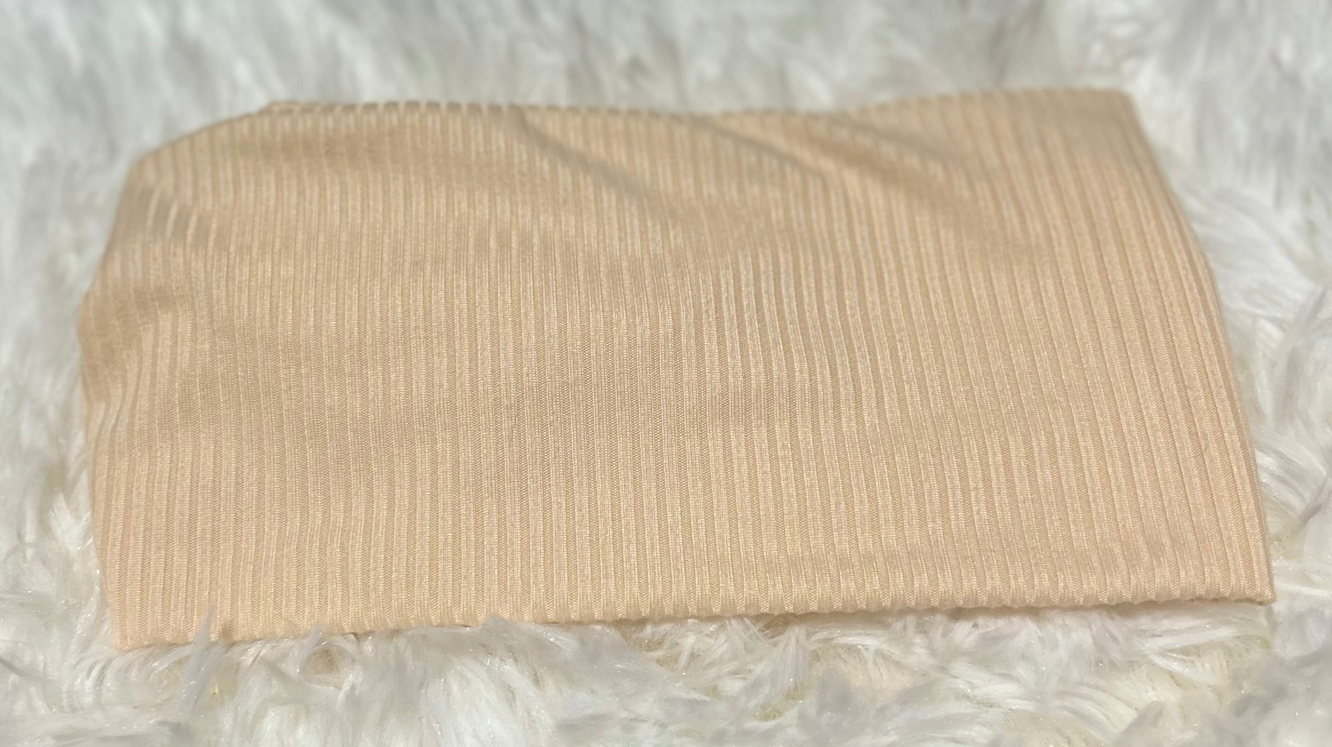 Light Peach 4x2 Rib Headband