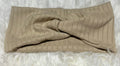 Light Tan 8x2 Rib Headband
