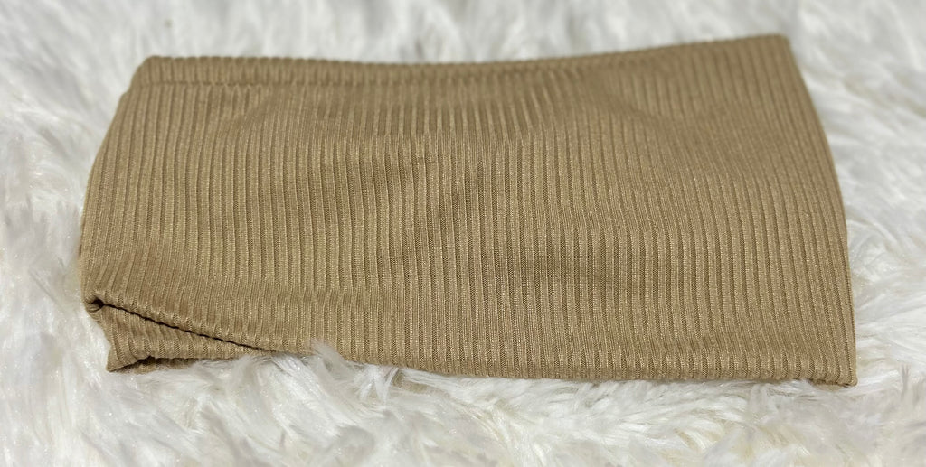 Tan 4x2 Rib Headband