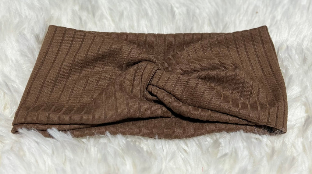 Chocolate 8x2 Rib Headband