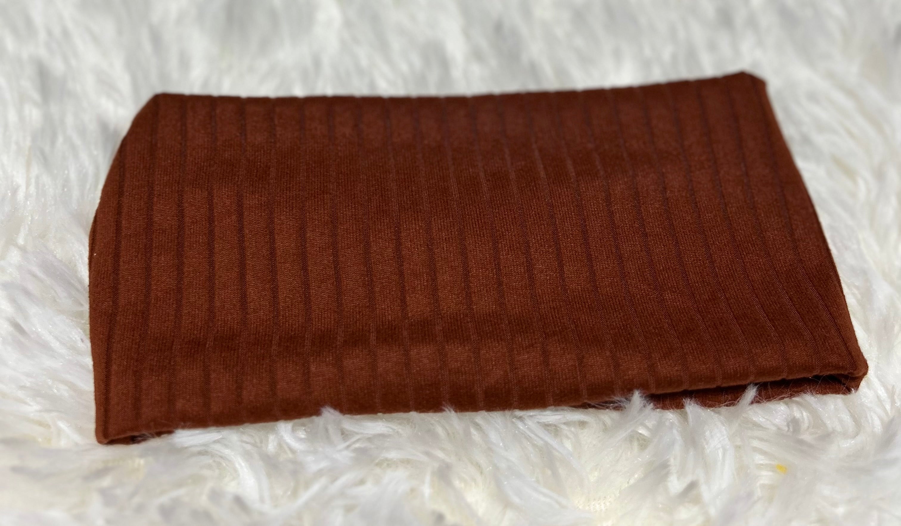 Burnt Orange 8x2 Rib Headband