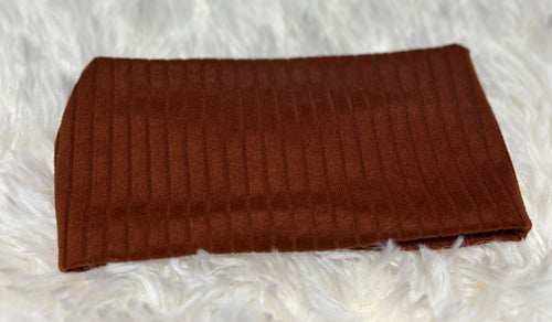 Burnt Orange 8x2 Rib Headband