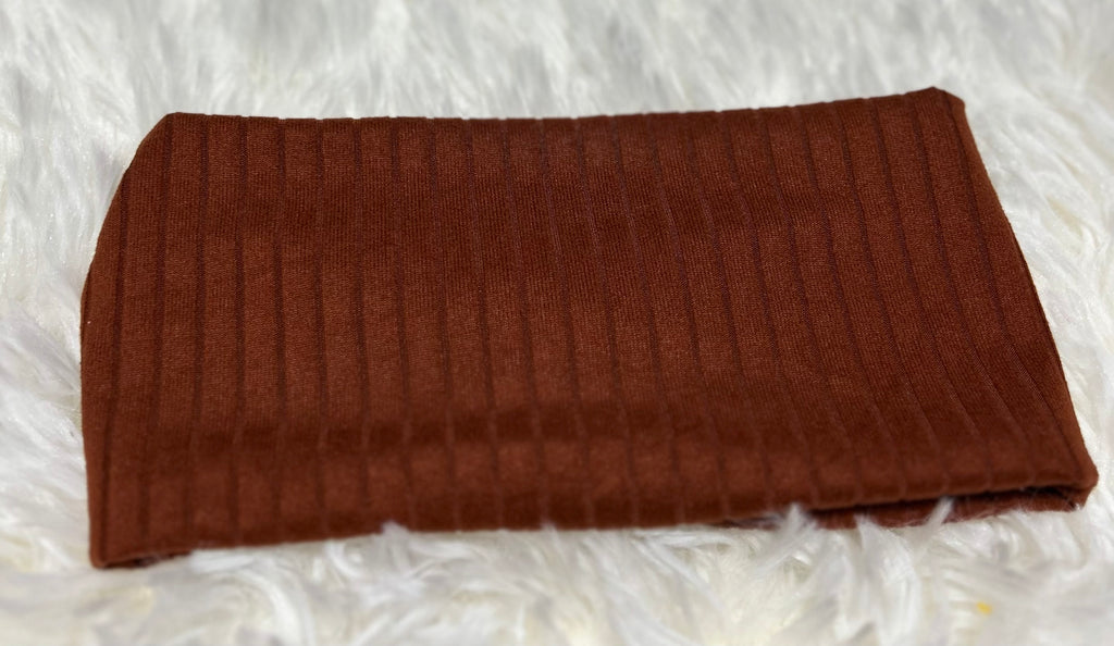 Burnt Orange 8x2 Rib Headband