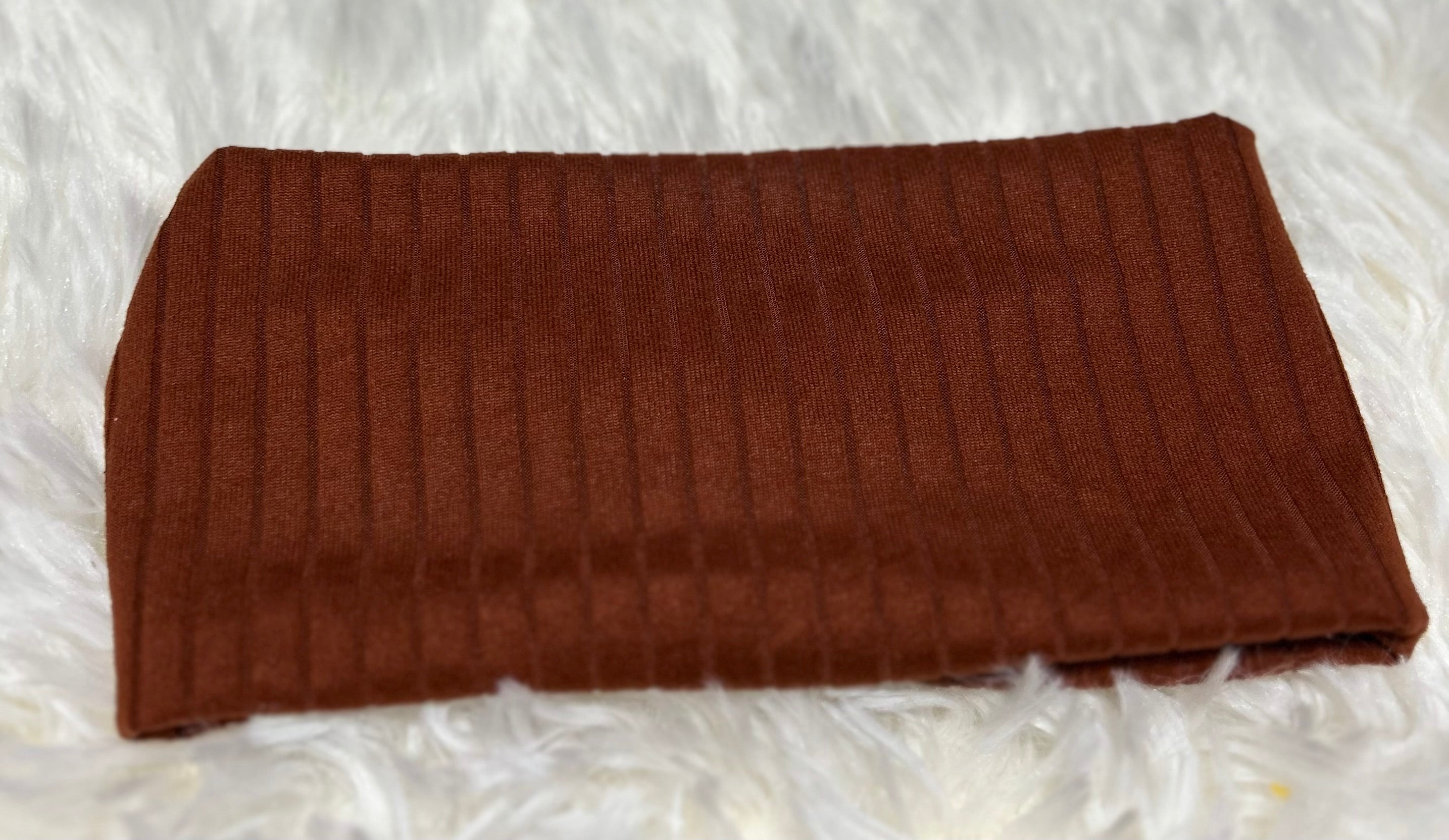Burnt Orange 8x2 Rib Headband
