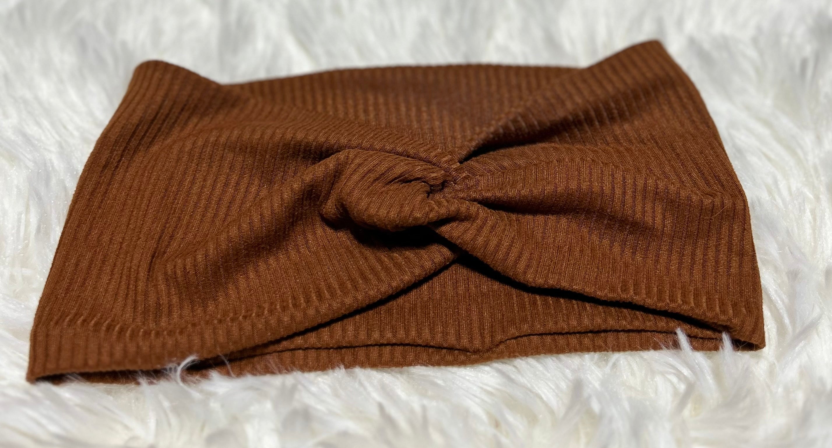 Burnt Orange 4x2 Rib Headband