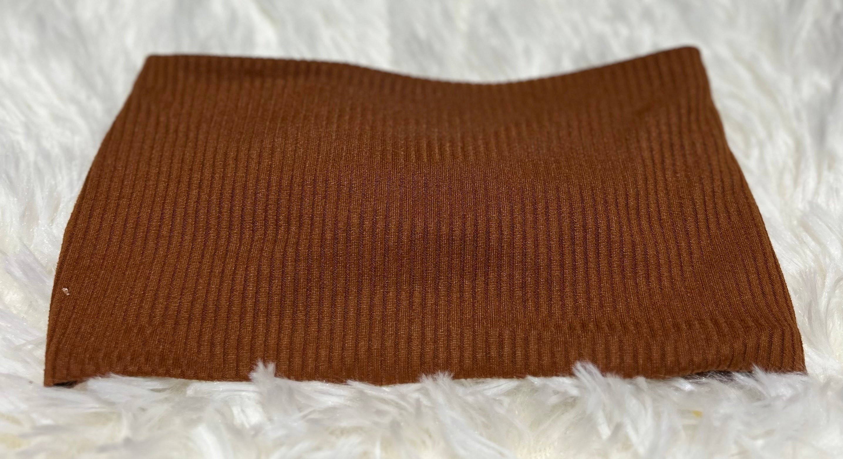 Burnt Orange 4x2 Rib Headband