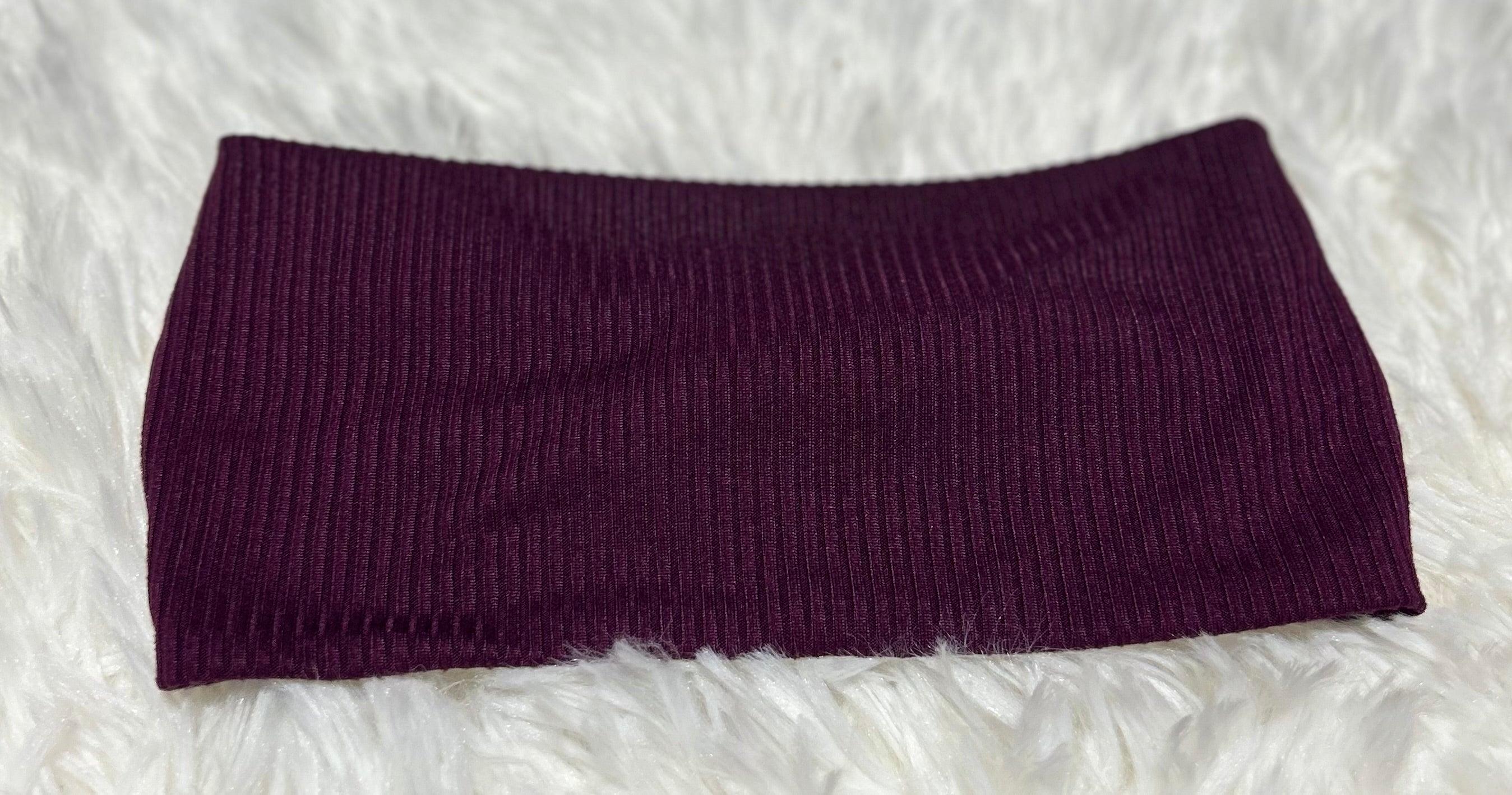 Plum 4x2 Rib Headband