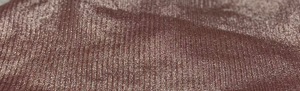 Rose Glitter 4x2 Rib Headband