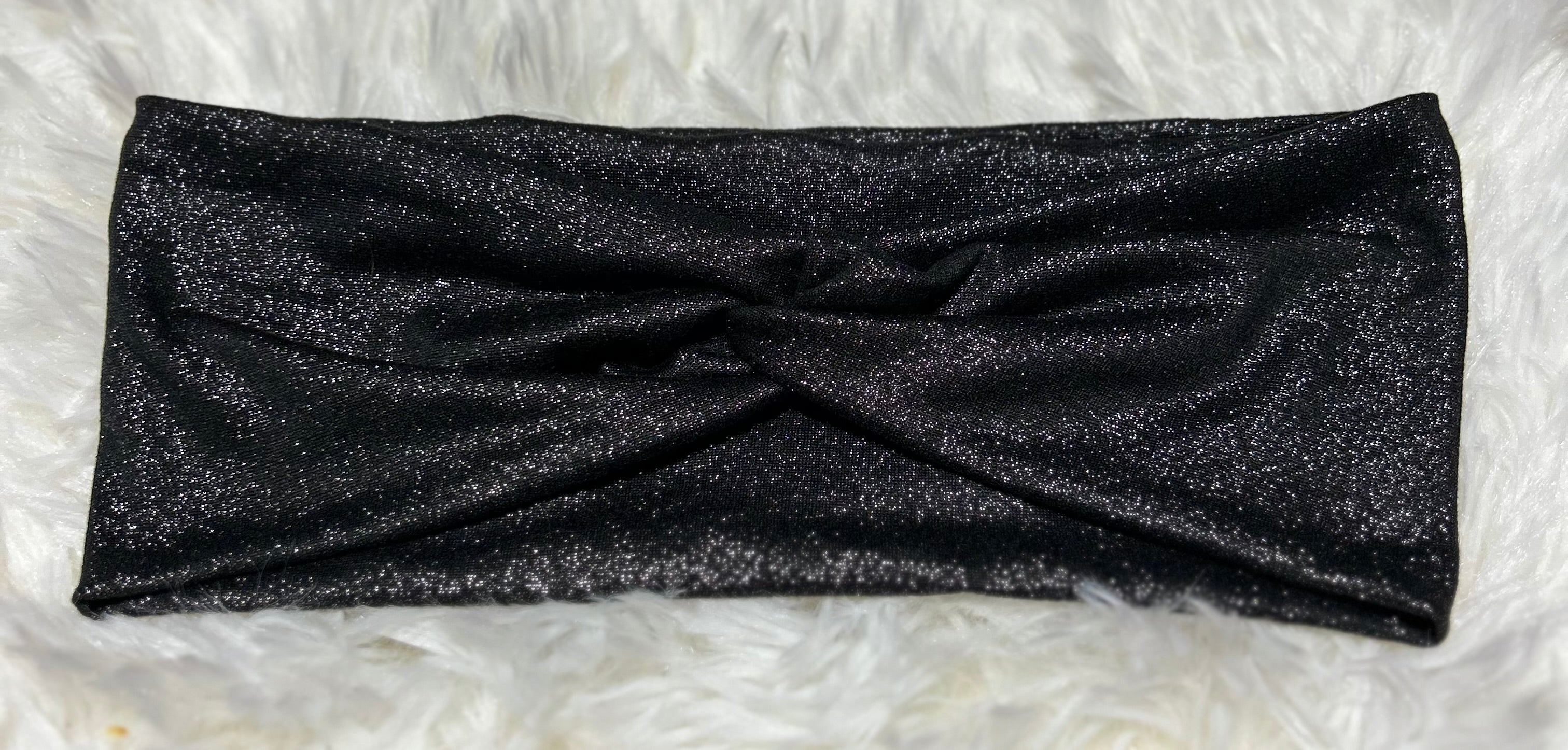Black Glitter Headband