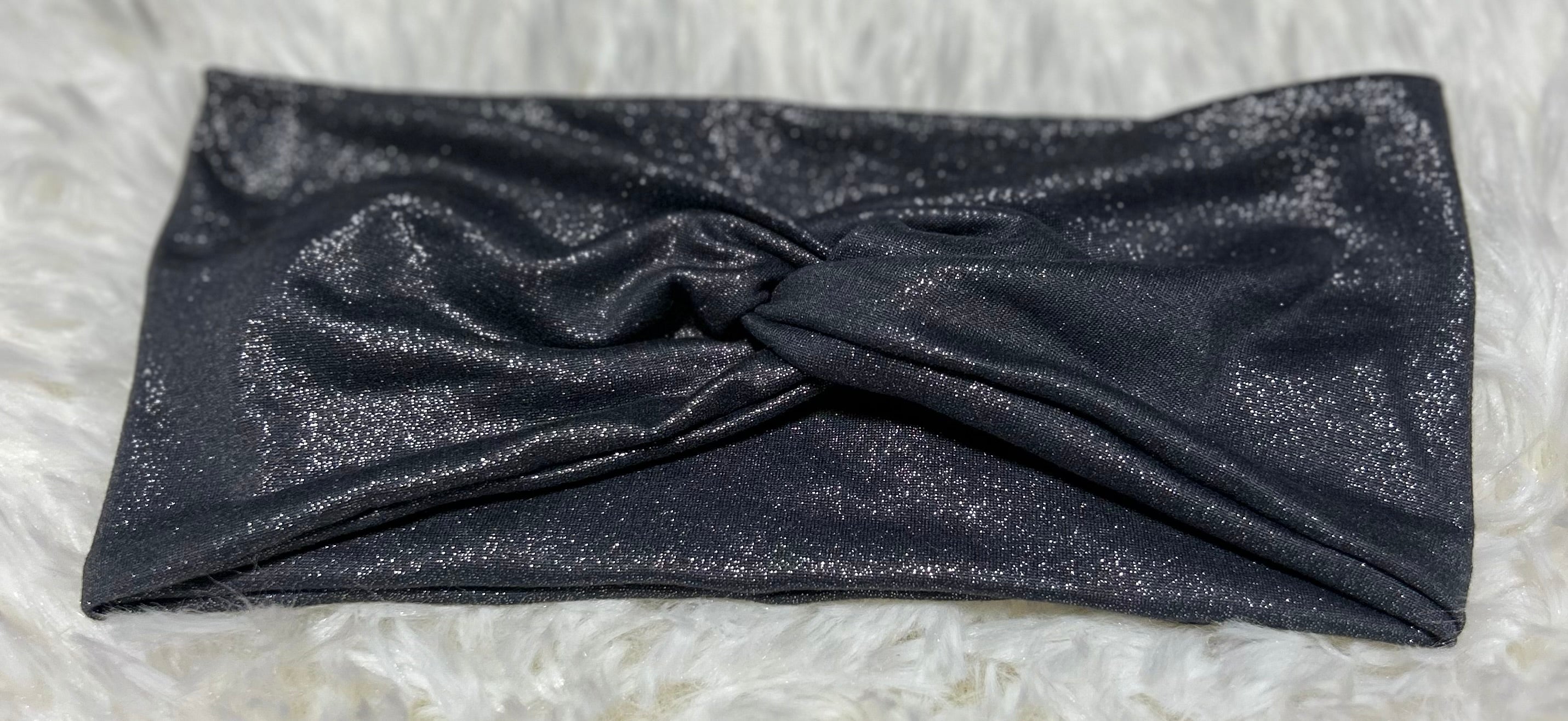 Grey Glitter Headband