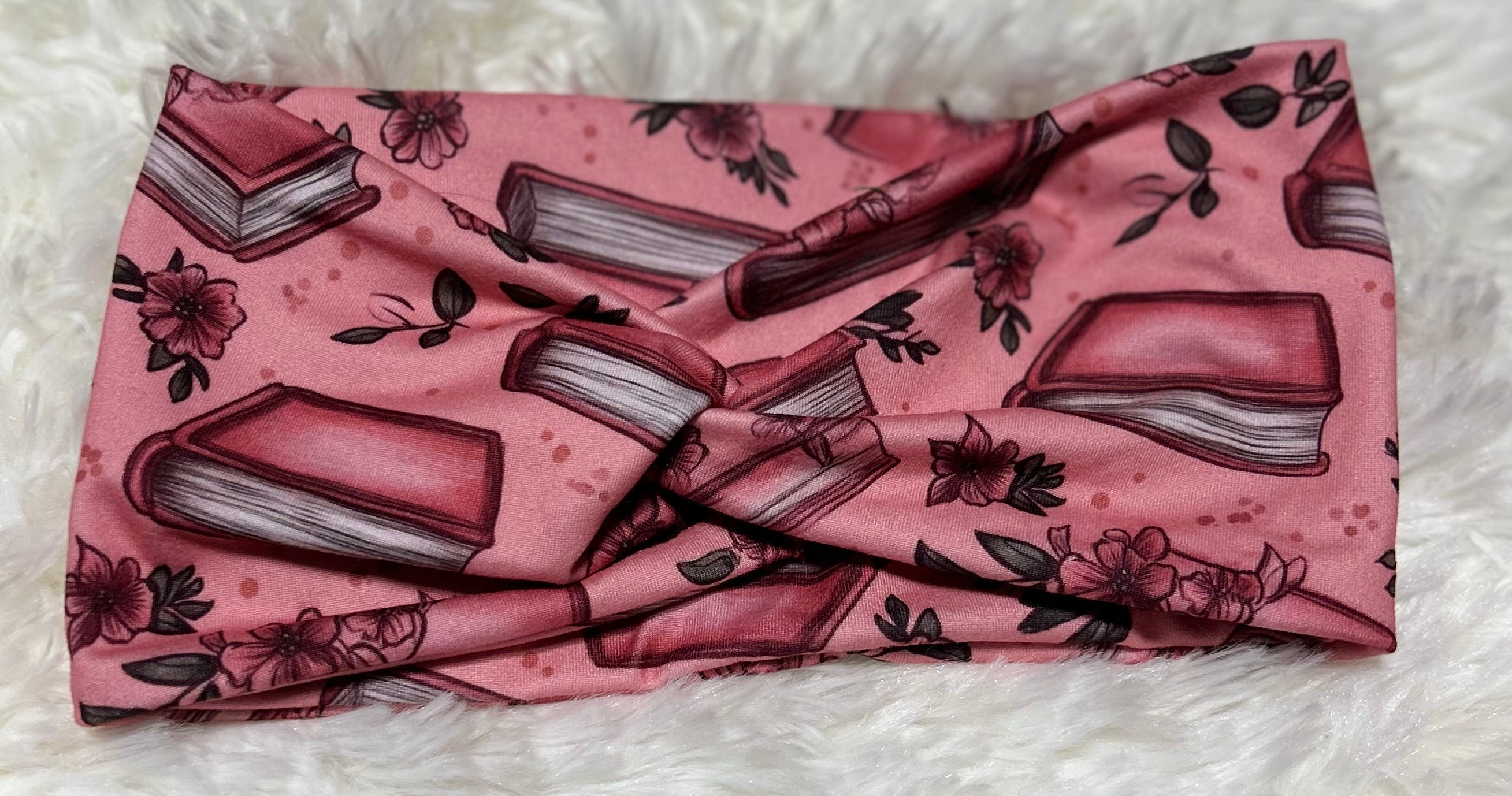 Pink Bookish Headband