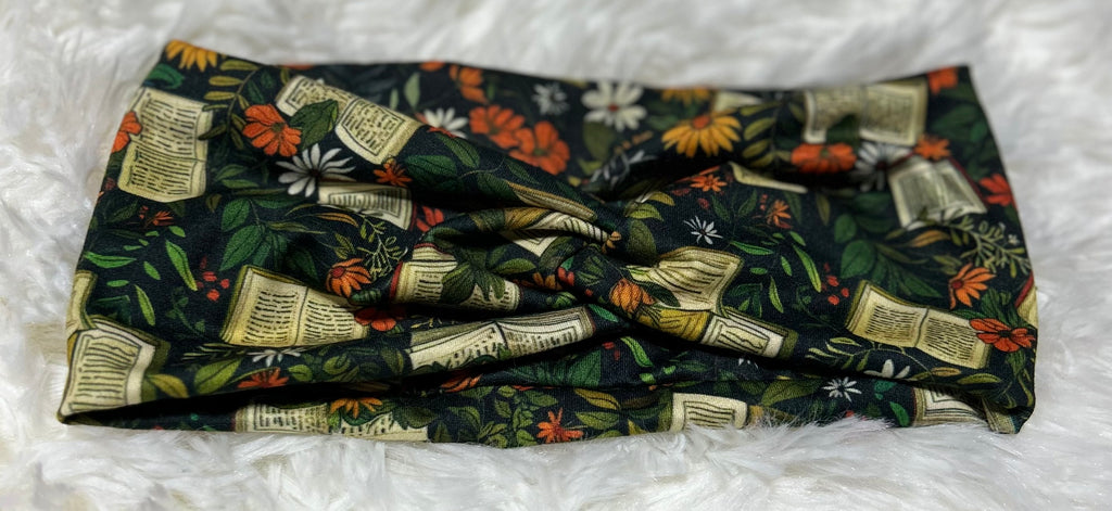Dark Green Books Headband