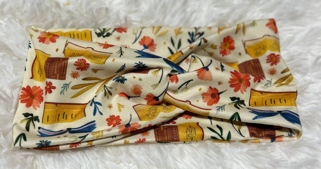 Cream Variation Books 1 Headband