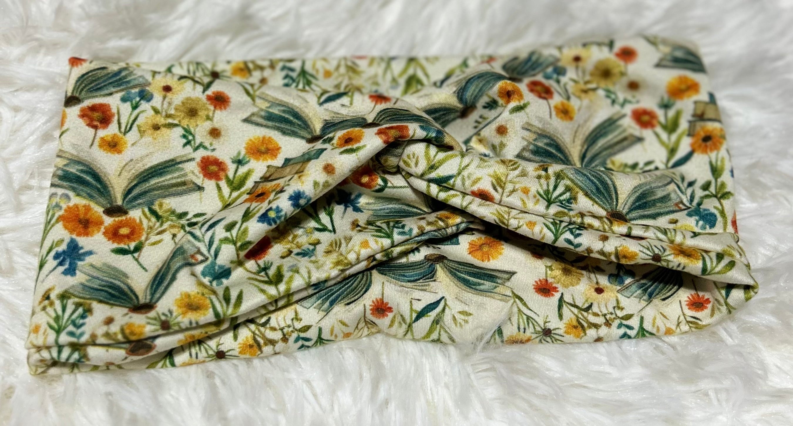 White Variation Books 1 Headband