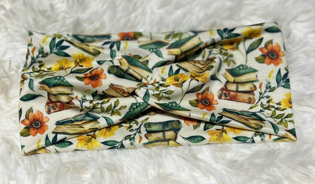 White Variation Books 2 Headband