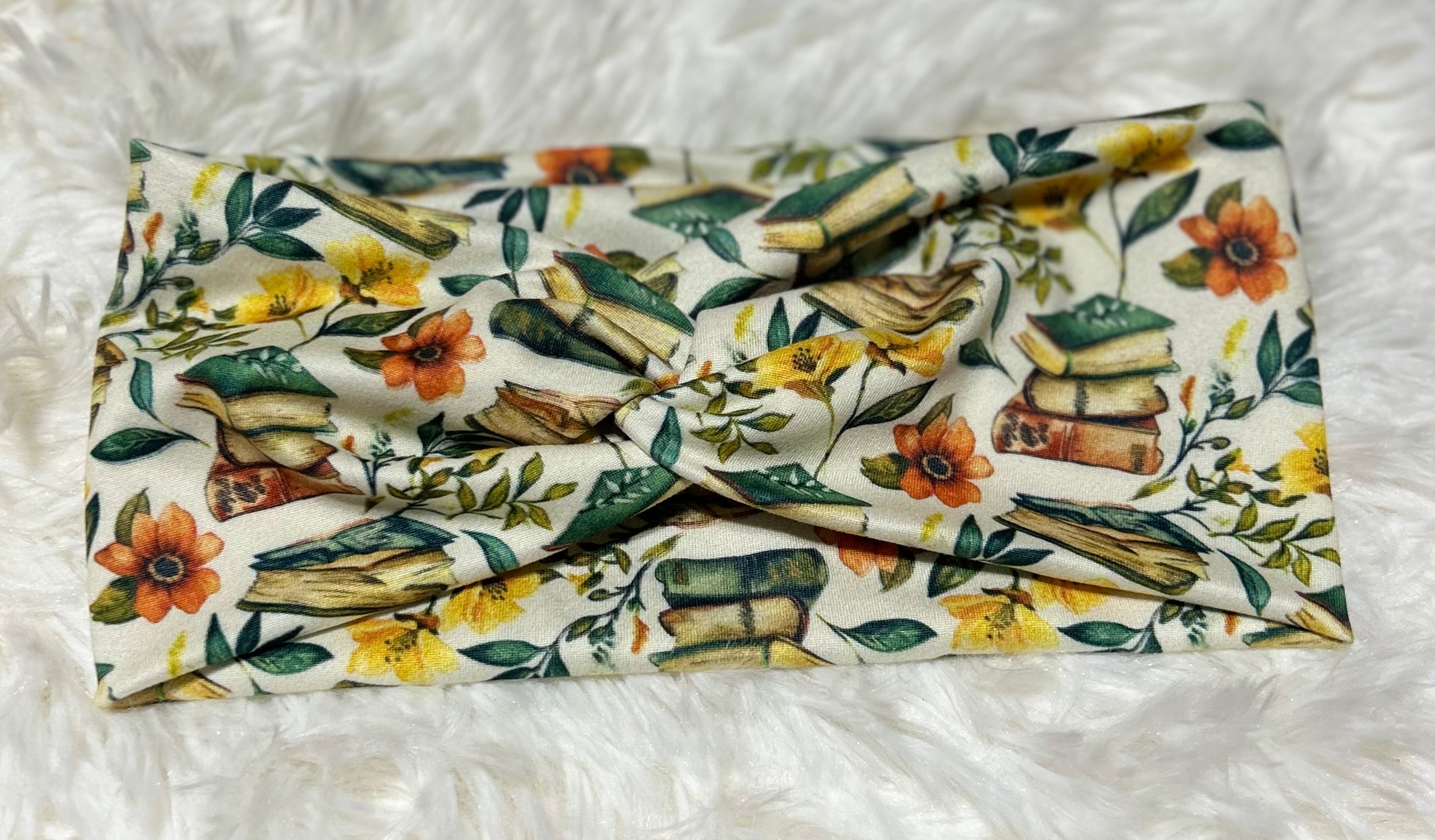 White Variation Books 2 Headband