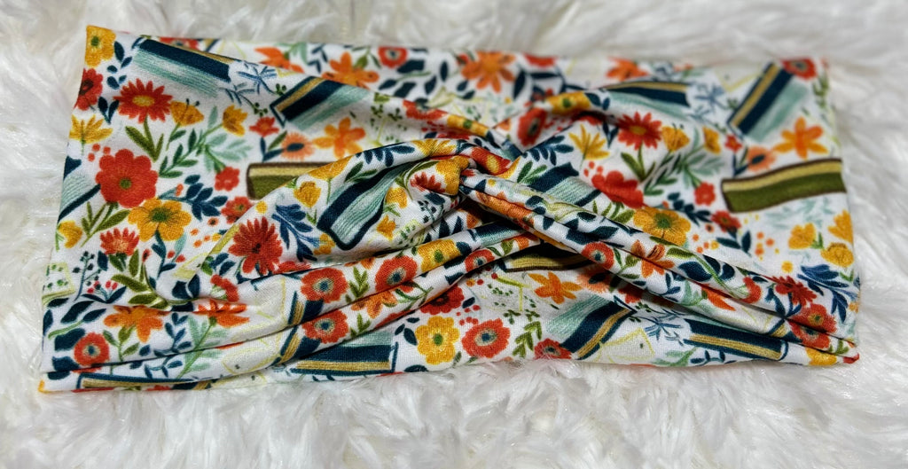 White Variation Books 3 Headband
