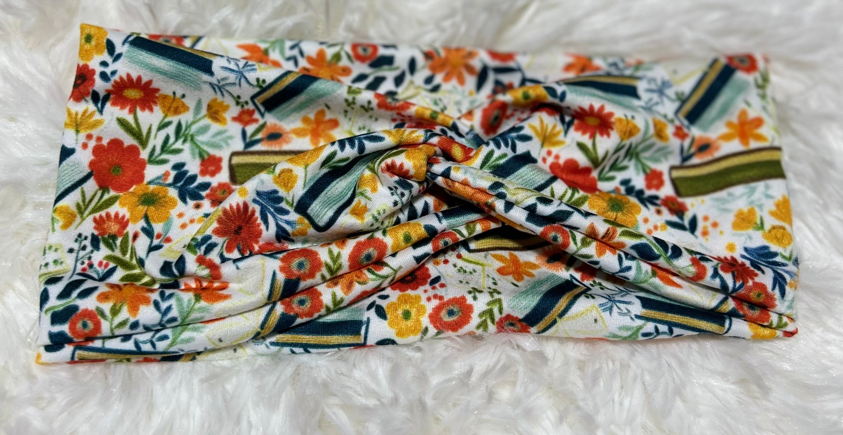 White Variation Books 3 Headband