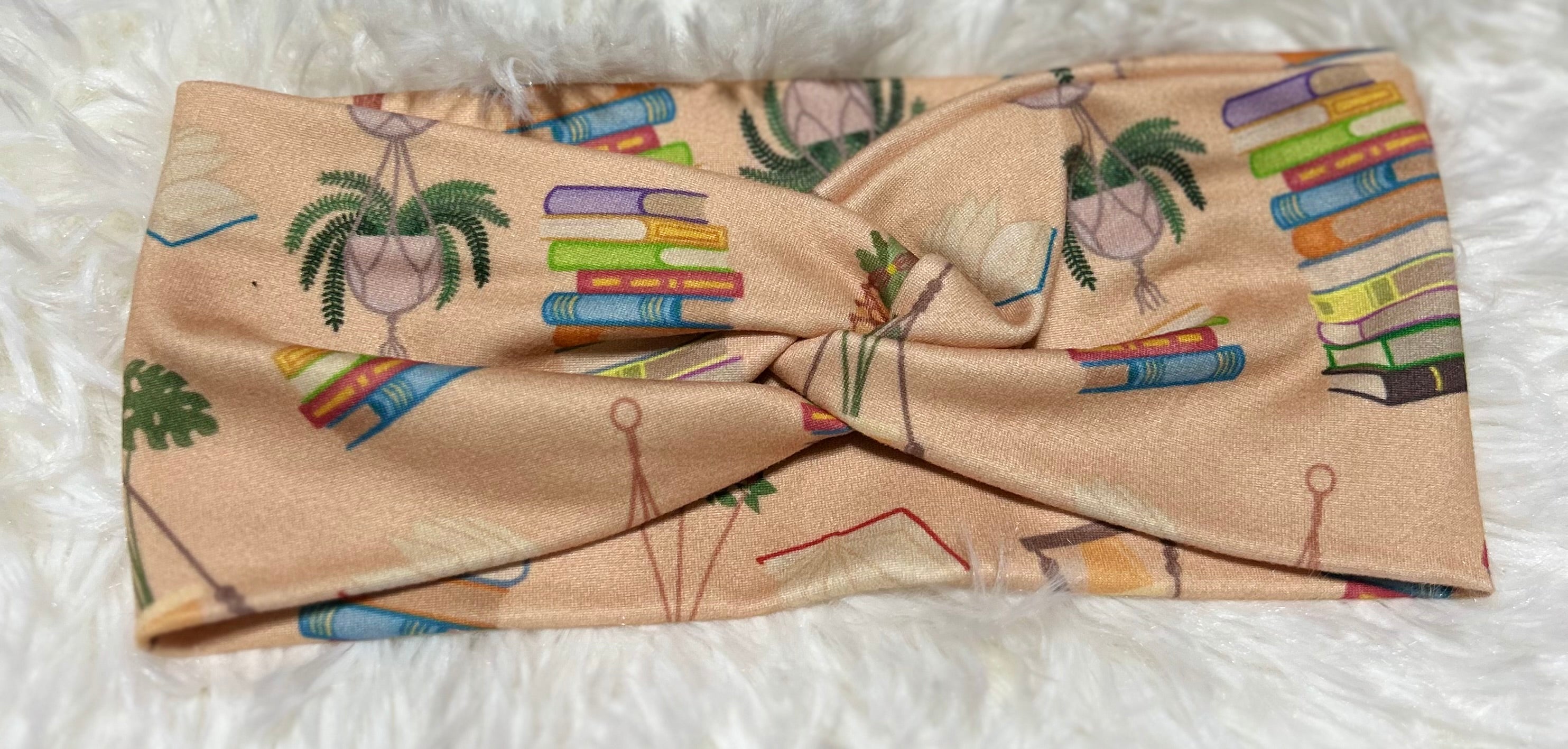Peach Plants Headband