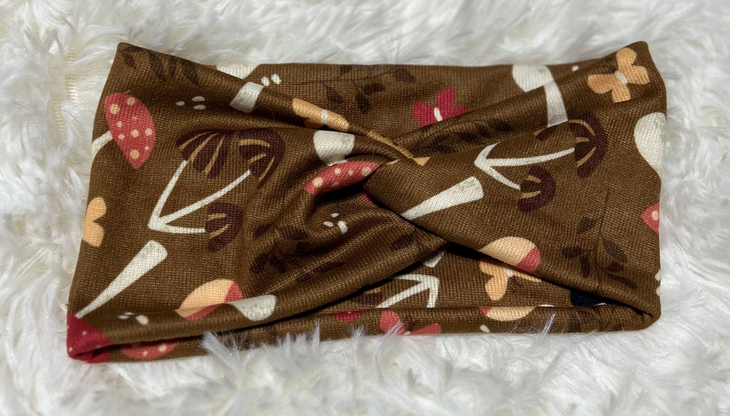 Mushroom Brown Headband