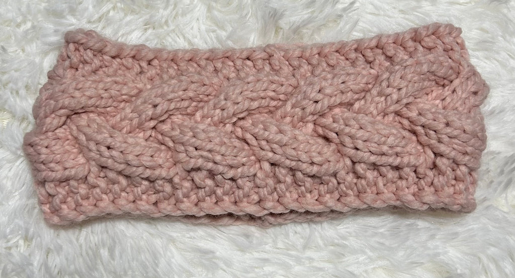 Knitted headband - Pink