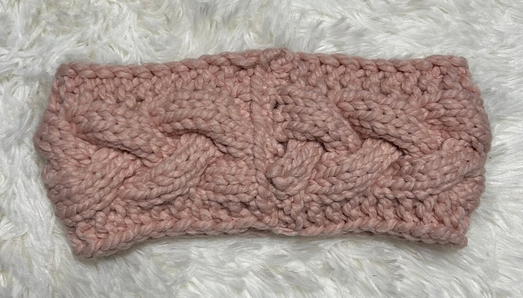 Knitted headband - Pink