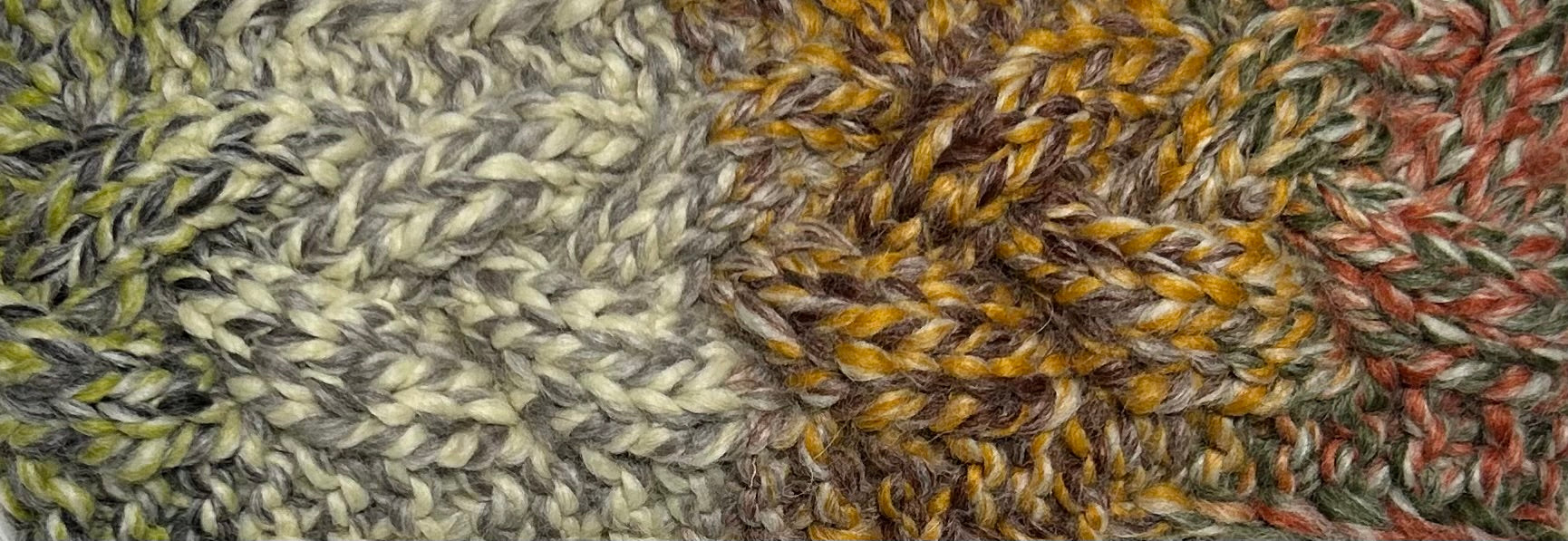 Knitted headband - Olive Ombré
