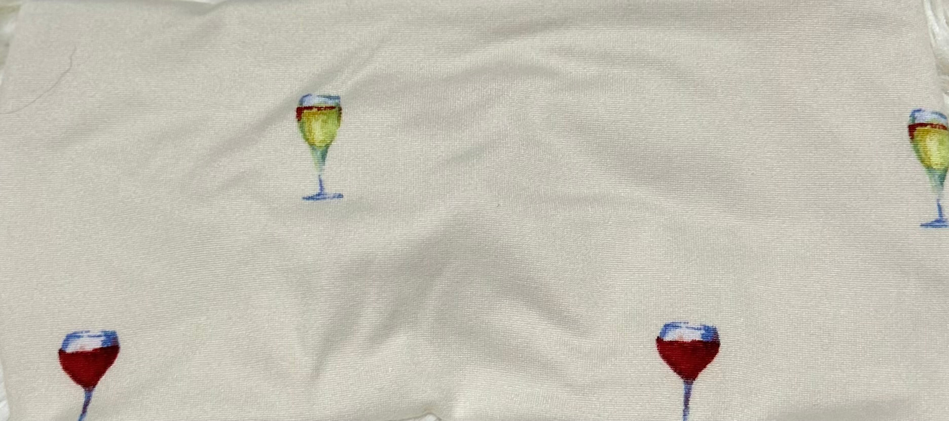 Wine Gkasses Cream Headband