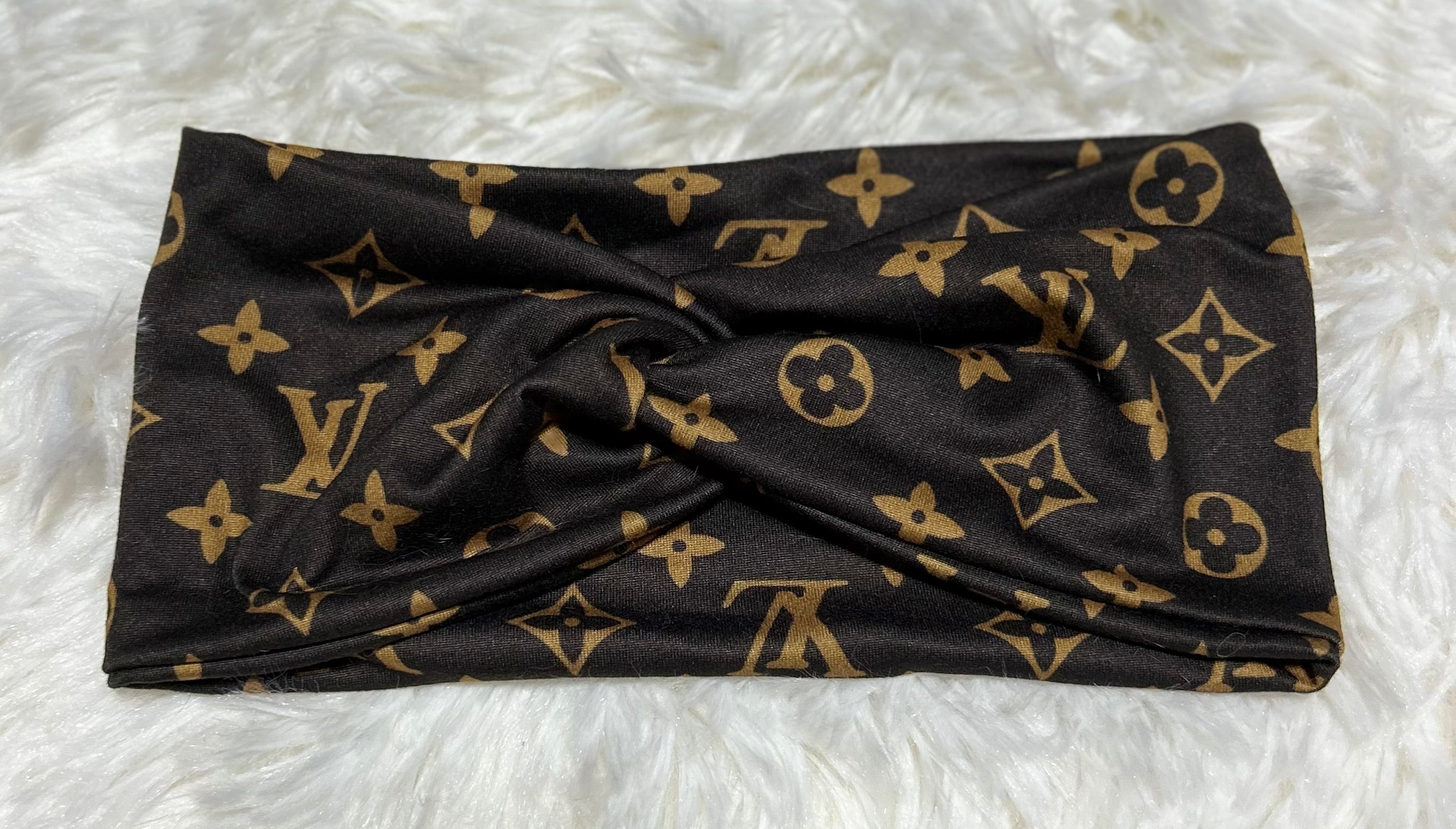 Brown LV Headband