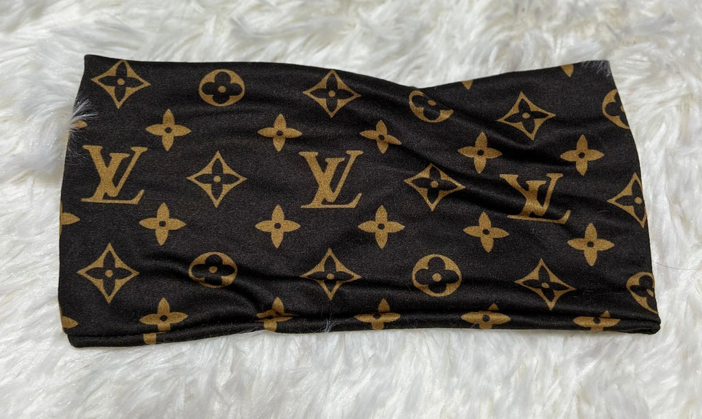 Brown LV Headband