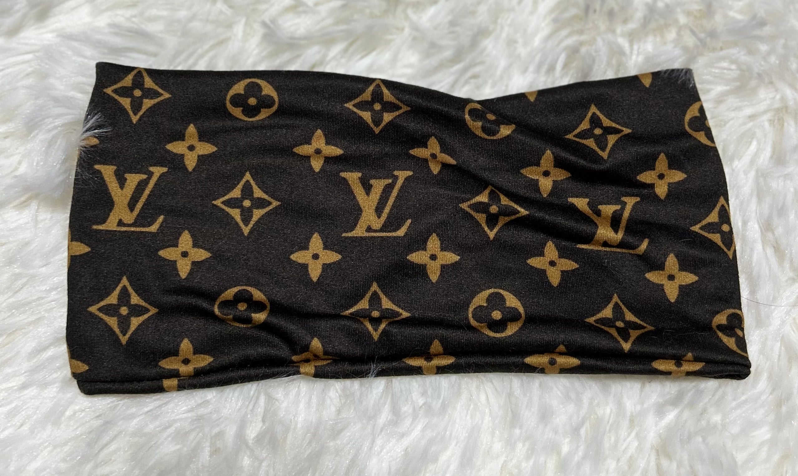 Brown LV Headband
