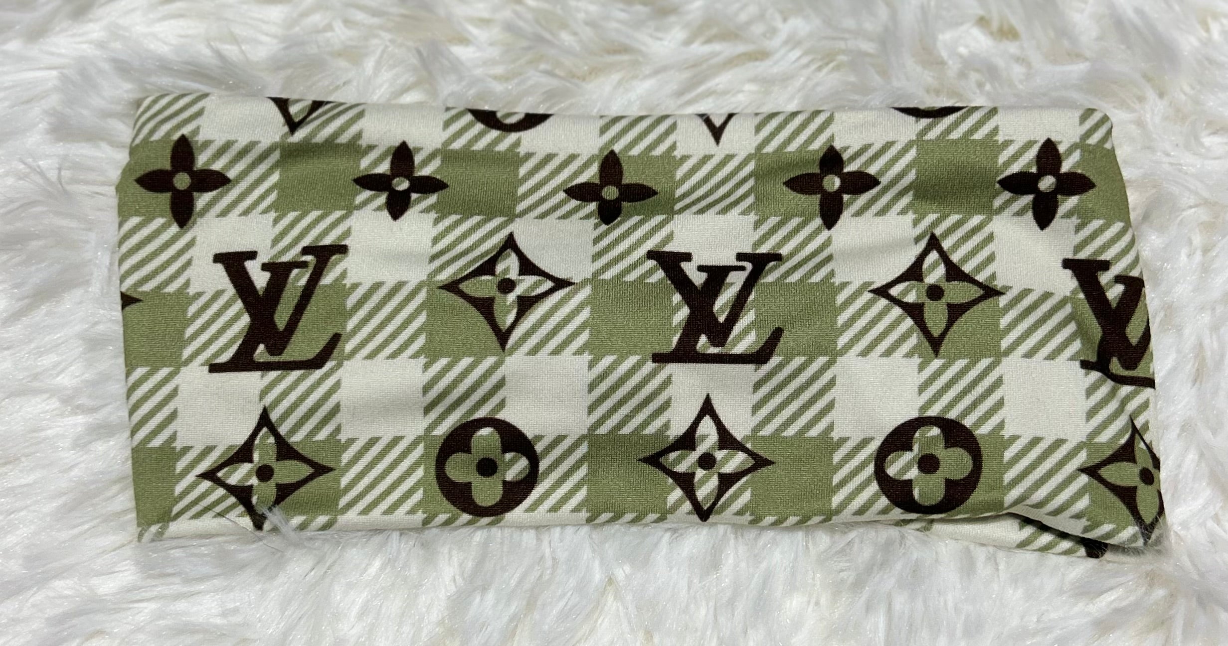 Green/Cream LV Headband
