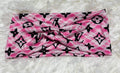 Pink Plaid LV Headband