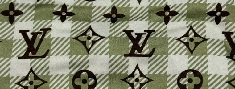Green/Cream LV Headband